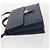 LOEWE Anagram Business Bag Leather 2way Navy Silver Auth bs34926 Argento Blu navy - vista 4