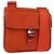 Borsa a Spalla PRADA Nylon Arancione Argento Auth BA12584A