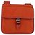 Borsa a Spalla PRADA Nylon Arancione Argento Auth BA12584A - vista 2