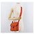 Borsa a Spalla PRADA Nylon Arancione Argento Auth BA12584A - vista 26