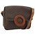 Céline CELINE Macadam Canvas Schultertasche PVC Leder Braun Gold Auth ka4327 Golden