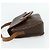Céline CELINE Macadam Canvas Schultertasche PVC Leder Braun Gold Auth ka4327 Golden - Ansicht 4