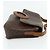 Céline CELINE Macadam Canvas Schultertasche PVC Leder Braun Gold Auth ka4327 Golden - Ansicht 5