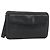 Céline CELINE Clutch Bag Leder Schwarz Gold Auth 180072 Golden