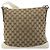 Borsa a Spalla GUCCI GG Canvas Beige Argento 145857 Auth BA12521 - vista 3