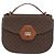 Céline Borsa a Mano CELINE Macadam Canvas PVC Pelle 2way Marrone Oro Auth BA12509 D'oro - vista 2