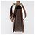 Céline Borsa a Mano CELINE Macadam Canvas PVC Pelle 2way Marrone Oro Auth BA12509 D'oro - vista 4