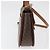 Céline Borsa a Mano CELINE Macadam Canvas PVC Pelle 2way Marrone Oro Auth BA12509 D'oro - vista 5