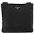 Borsa a Spalla PRADA Nylon Nero Argento Auth ka4274 - vista 3