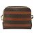 Céline Borsa a tracolla CELINE Macadam Canvas PVC Pelle Marrone Oro Auth ka4342 D'oro - vista 2