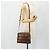 Céline Borsa a tracolla CELINE Macadam Canvas PVC Pelle Marrone Oro Auth ka4342 D'oro - vista 23