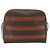 Céline Borsa a tracolla CELINE Macadam Canvas PVC Pelle Marrone Oro Auth ka4342 D'oro - vista 3