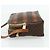 Céline Borsa a tracolla CELINE Macadam Canvas PVC Pelle Marrone Oro Auth ka4342 D'oro - vista 4