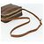 Céline Borsa a tracolla CELINE Macadam Canvas PVC Pelle Marrone Oro Auth ka4342 D'oro - vista 7
