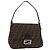 FENDI Zucca Canvas Mamma Baguette Borsa a Spalla Nero Marrone Auth 179388SAV