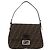 FENDI Zucca Canvas Mamma Baguette Borsa a Spalla Nero Marrone Auth 179388SAV - vista 2