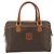 Céline Borsa CELINE Macadam Canvas PVC Pelle Marrone Oro Auth 179568 D'oro - vista 2