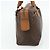 Céline Borsa CELINE Macadam Canvas PVC Pelle Marrone Oro Auth 179568 D'oro - vista 5