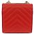 CHANEL V Stitch Schultertasche Lammfell Gold Rot CC Authentisch bs35072M Golden - Ansicht 3