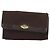 Borsa a Spalla con Catena Christian Dior Trotter Canvas Marrone Oro Auth 178742 D'oro - vista 2