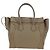 Céline Borsa CELINE Luggage Mini Shopper in pelle beige oro Auth am11586V D'oro - vista 3