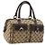 Borsa GUCCI GG Canvas Abbey Beige Oro 153026 Auth 179083 D'oro