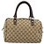 Borsa GUCCI GG Canvas Abbey Beige Oro 153026 Auth 179083 D'oro - vista 3