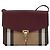 Borsa a Spalla BURBERRY Nova Check in Tela Beige e Oro Auth 179304 D'oro - vista 2