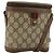 GUCCI GG Supreme Web Sherry Line Borsa in PVC Beige Oro 904 02 070 Auth hk3710 D'oro