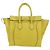 Céline Borsa CELINE Luggage Mini Shopper in pelle Giallo Auth ep14591V - vista 3