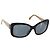 Gafas de sol CHANEL COCO Mark de plástico Beige Black CC Auth 179322 Negro
