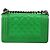 CHANEL Matelasse Chain Shoulder Bag Pelle vernice Verde CC Auth 179242 - vista 3