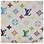 LOUIS VUITTON Monogram Multicolor Pochette MM Pochette Bianca M60028 LV Auth 178378A Bianco - vista 4