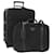PRADA Trunk Nylon 2 Set Black Auth 174973 Nero