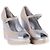 Autre Marque Espadrilles con zeppa in lino e argento Hogan Beige - vista 2