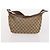 Borsa Tote GUCCI GG Supreme GG Canvas Web Sherry Line PVC 2 Set Beige Auth bs35109 - vista 11