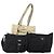 Borsa a tracolla PRADA Nylon 3 Set Black Beige Auth am11451 Nero