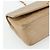 CHANEL Borsa a Spalla Matelassé con Catena in Pelle di Agnello Beige Oro CC Auth 179717A D'oro - vista 11
