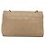CHANEL Borsa a Spalla Matelassé con Catena in Pelle di Agnello Beige Oro CC Auth 179717A D'oro - vista 3