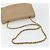 CHANEL Borsa a Spalla Matelassé con Catena in Pelle di Agnello Beige Oro CC Auth 179717A D'oro - vista 7