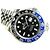 ROLEX GMT MasterII blau-schwarze Lünette Ref.126710BLNR Jubilee Armband Herren Silber