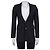 Chic Saint Laurent Black Wool Jacket - FR34/XS Pre-owned
