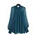 Zimmermann Blusa Otie de seda com bolinhas - Verde Azul