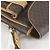 Céline Borsa a tracolla Celine con motivo Macadam e taschino Marrone - vista 6