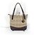 Borsa Tote Nova Check Shadow Horse di Burberry Beige