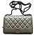 Chanel Wallet on Chain WOC Pelle Argentata Argento