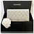 Chanel Wallet on Chain WOC Pelle Argentata Argento - vista 9
