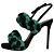 Autre Marque Sandali Marco de Vincenzo Autunno 2015 Runway Nero Verde