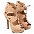 Sandali platform Charlotte Olympia camoscio nude Beige