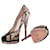 Autre Marque Casadei Python Peep Toe Plateau-Pumps Braun  - Ansicht 8